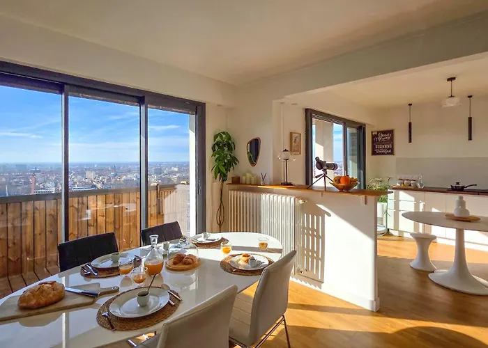T3 65m2 Terrasse&balcon - Dernier Etage - Proche Gare - Métro Jolimont Apartamento