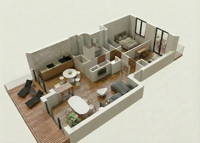 Apartamento T3 65m2 Terrasse&balcon - Dernier Etage - Proche Gare - Métro Jolimont