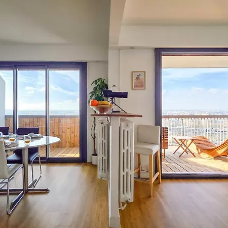 Apartment T3 65m2 Terrasse&balcon - Dernier Etage - Proche Gare - Métro Jolimont