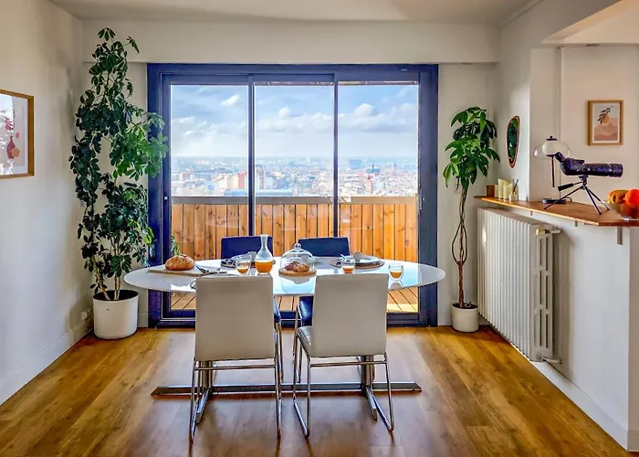 T3 65m2 Terrasse & Balcon - Dernier Etage - Proche Gare - Metro Jolimont *