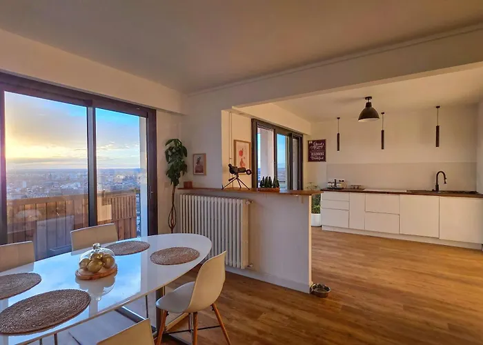 Apartmán T3 65m2 Terrasse & Balcon - Dernier Etage - Proche Gare - Metro Jolimont